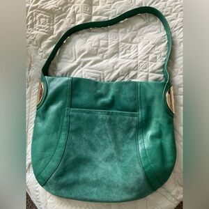 B. Makowsky Vibrant Green Shoulder Bag